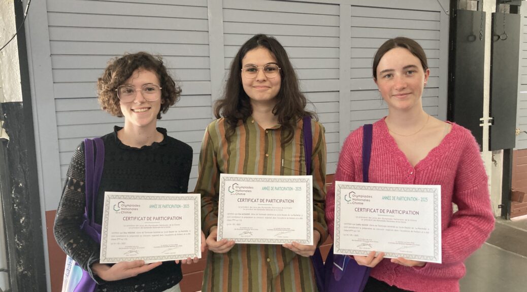 Remise des prix des Olympiades régionales de chimie
