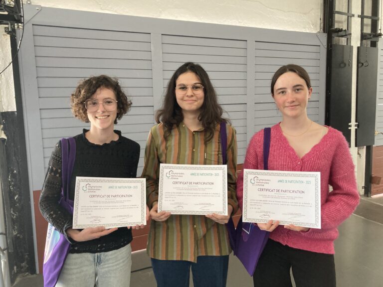 Remise des prix des Olympiades régionales de chimie